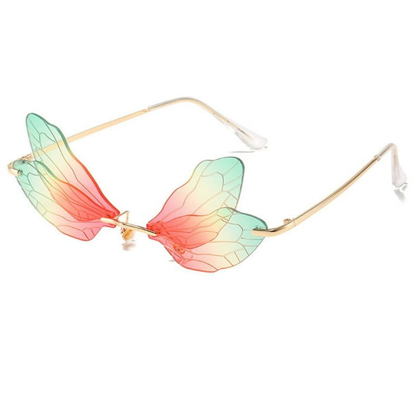 Fashion Vintage Rimless Sunglasses Women Dragonfly Clear Lens Steampunk Glasses Fashion Vintage Rimless Sunglasses Women Dragonfly Clear Lens Steampunk Glasses